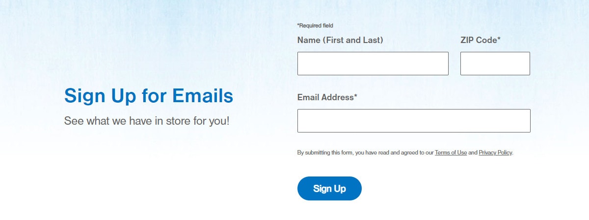 Ross Email SIgnup