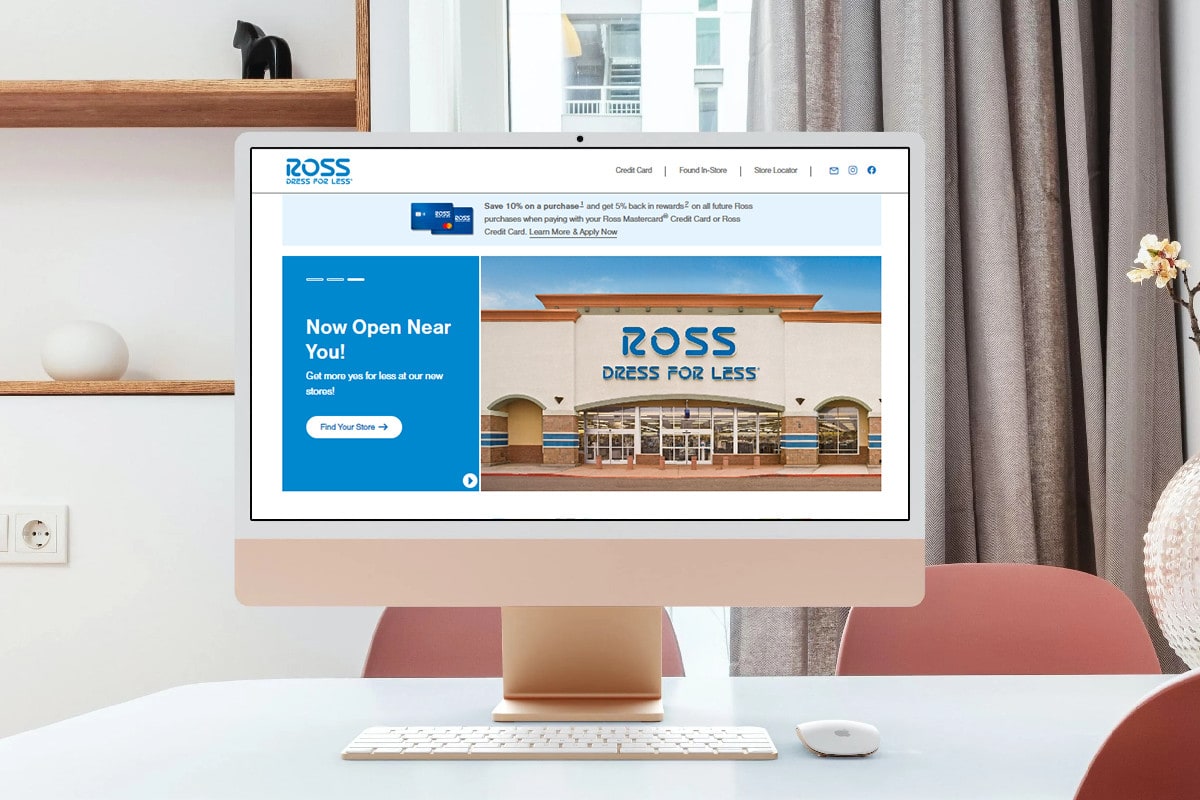 Ross Online Shopping Website